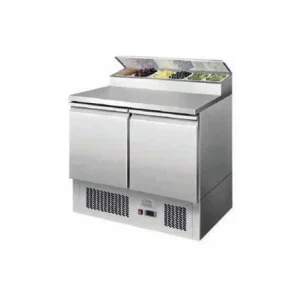 Ice-A-Cool ICE3832GR 2 Door Refrigerated Saladette Prep Counter, 300 Litres