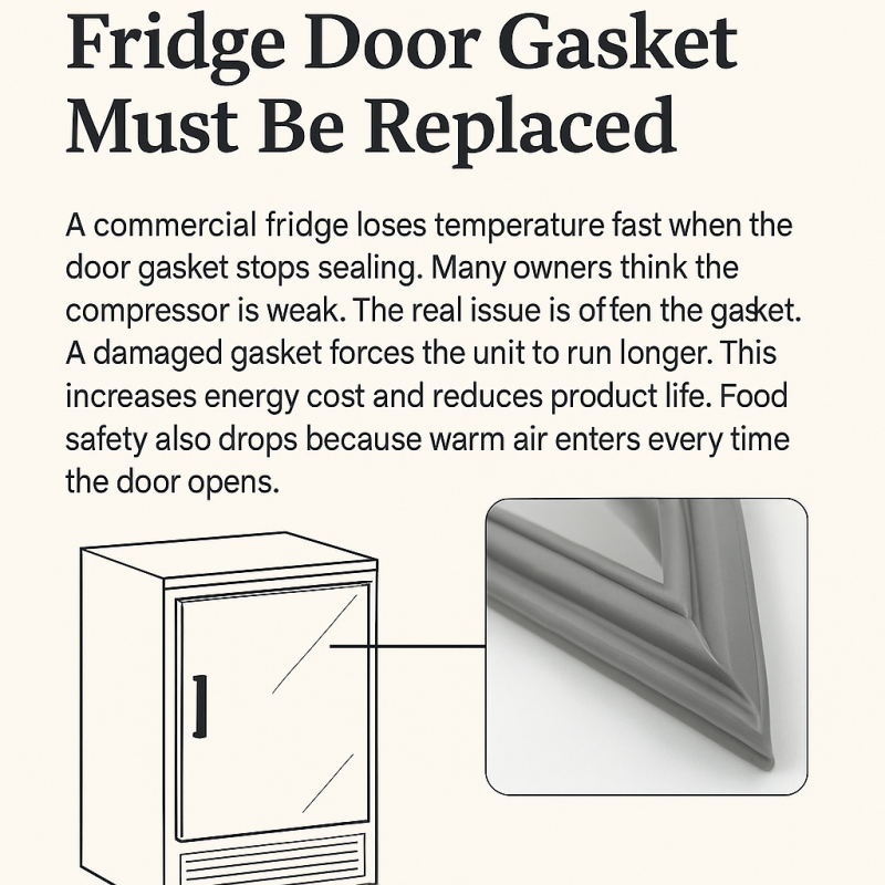 When a Commercial Fridge Door Gasket Must Be Replaced