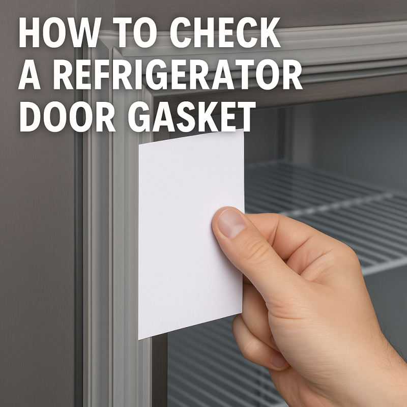 how to check refrigerator door gasket
