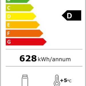 Alternative view of Gamko Maxiglass MG3/275 Hinged Solid Anthracite Triple Door Undercounter Bottle Cooler, 328 Litres