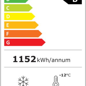Alternative view of Hoshizaki Compact FG420 L-C DR G U Glass Single Door Stainless Steel Upright Display Freezer, 343 Litres