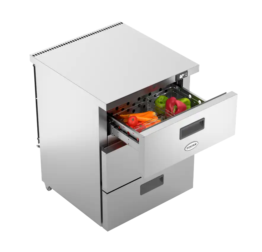 Foster HR150/3D/13-106 3 Drawer Undercounter Cabinet Refrigerator, 150 Litres - Image 3
