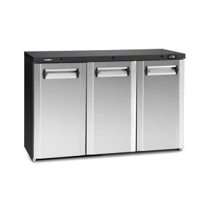 Gamko Maxiglass LG3/315CS Hinged Solid Stainless Steel Triple Door Undercounter Bottle Cooler, 338 Litres