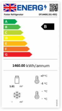 Foster EP1440G/41-495 EcoPro G3 Glass Double Door Upright Refrigerated Cabinet, 1350 Litres - Image 2