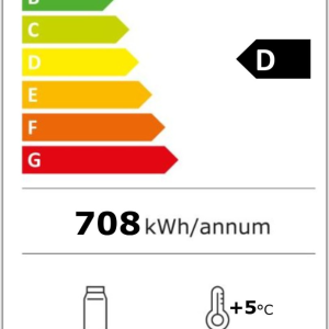 Alternative view of Gamko Maxiglass LG3/315CS Hinged Solid Stainless Steel Triple Door Undercounter Bottle Cooler, 338 Litres