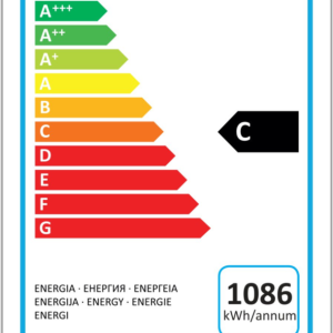 Alternative view of Hoshizaki Compact K420L C DR GU Single Door White Upright Refrigerator, 343 Litres
