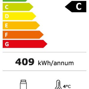 Alternative view of Sterling Pro Green SP2LO-OUT-BK Hinged Double Door Low Height Black Outdoor Bottle Cooler, 180 x 330ml Bottles